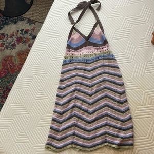 Crochet halter dress
